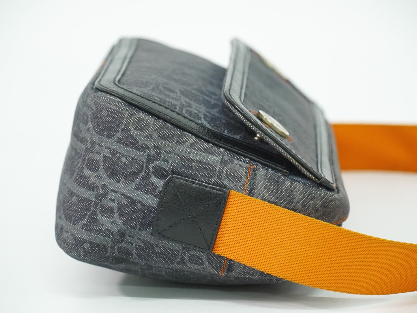 Christian Dior Flight Shoulder Bag Denim, NAVY, DENIM_JEANS, Shoulder bag