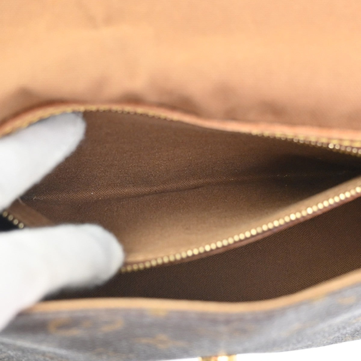 Louis Vuitton Looping Handbag Monogram Canvas, BROWN, CANVAS, Shoulder bag