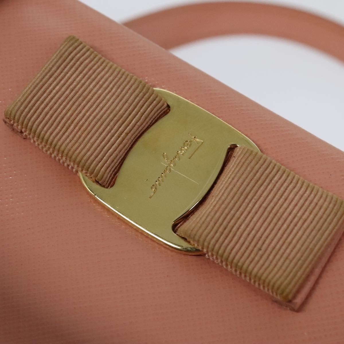 Salvatore Ferragamo Vala Shoulder Bag Leather, PINK, LEATHER, Shoulder bag