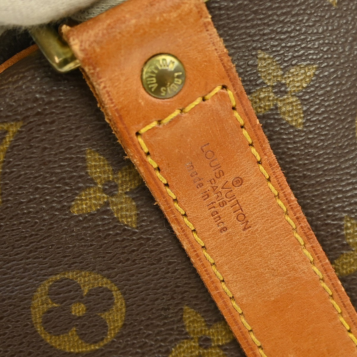 Louis Vuitton Keepall Bandouliere Bag Monogram Canvas, BROWN, CANVAS, Travel bag