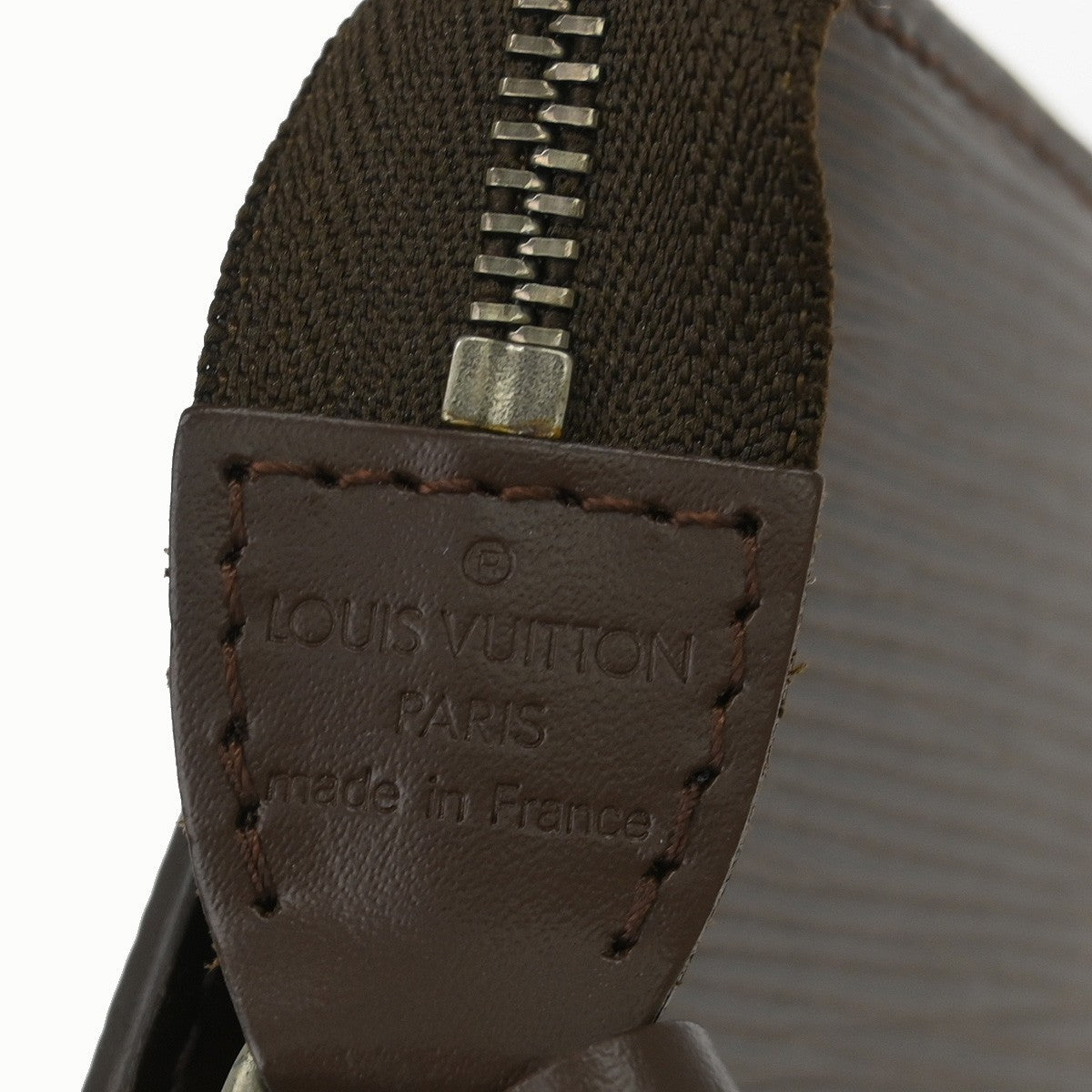 Louis Vuitton Pochette Accessoires Epi Leather, Brown, Leather, Clutch