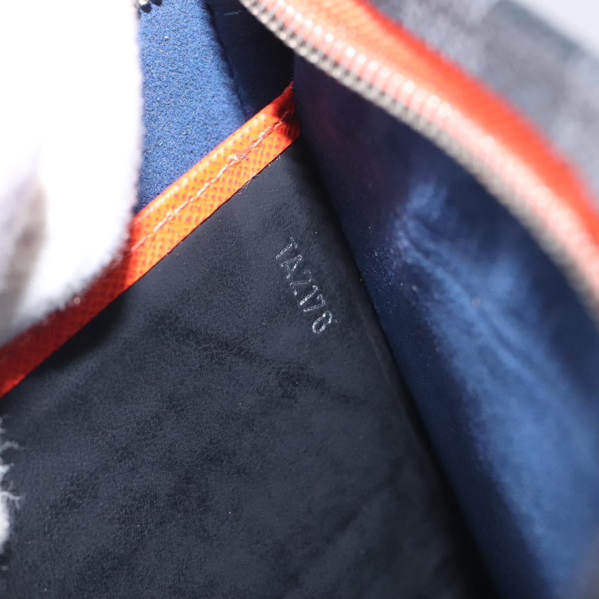 Louis Vuitton Pochette Voyage Epi Leather with Damier Graphite, BLUE, LEATHER, Clutche & pouche