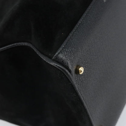 Gucci Bamboo tote bag Suede, Black, Suede, Tote Bag