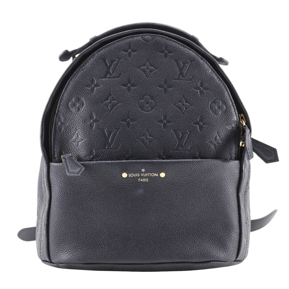 Louis Vuitton Sorbonne Backpack Pins Monogram Empreinte Leather, BLACK, CANVAS, Backpack