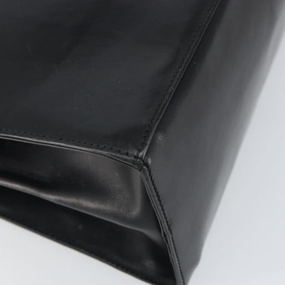 Salvatore Ferragamo Convertible Top Handle Bag Leather, BLACK, LEATHER, Handbag