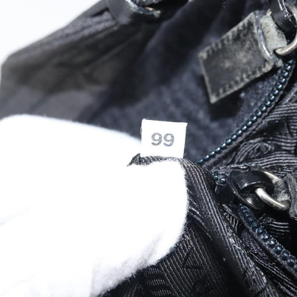 Prada Vintage Shoulder Bag Wool, BLACK, WOOL, Shoulder bag