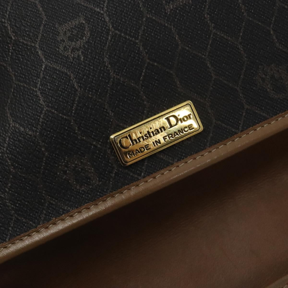 Christian Dior Vintage Honeycomb Shoulder Bag Canvas, BLACK, CANVAS, Shoulder bag