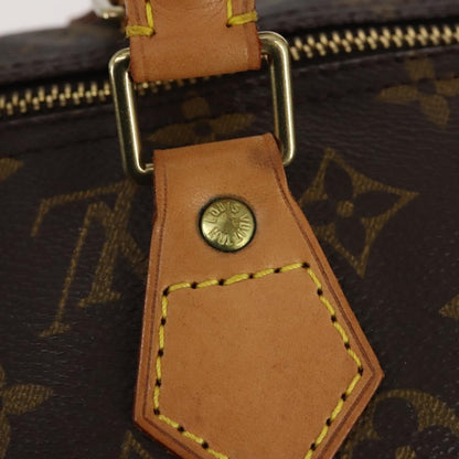 Louis Vuitton Speedy Handbag Monogram Canvas, BROWN, CANVAS, Handbag