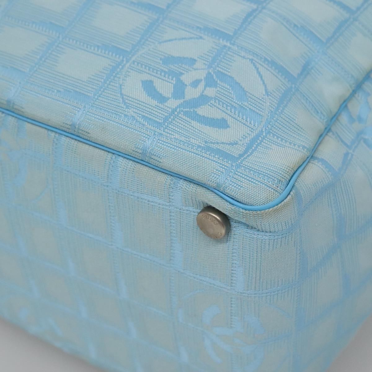 Chanel Travel Line Tote Nylon, BLUE, NYLON, Tote bag
