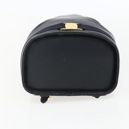Salvatore Ferragamo Vala Backpack Leather, NAVY, LEATHER, Backpack