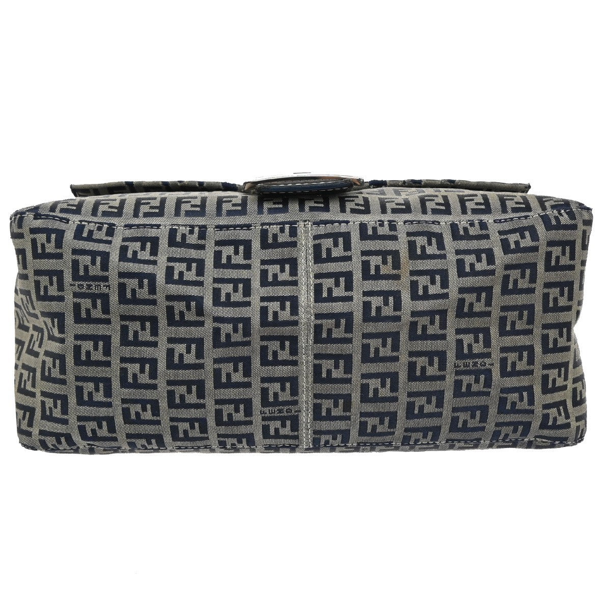 Fendi Mamma Baguette Zucca canvas, NAVY, CANVAS, Shoulder bag