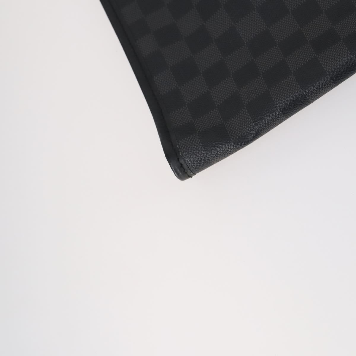 Louis Vuitton Garment Cover Damier Graphite, GRAY, CANVAS, Travel bag