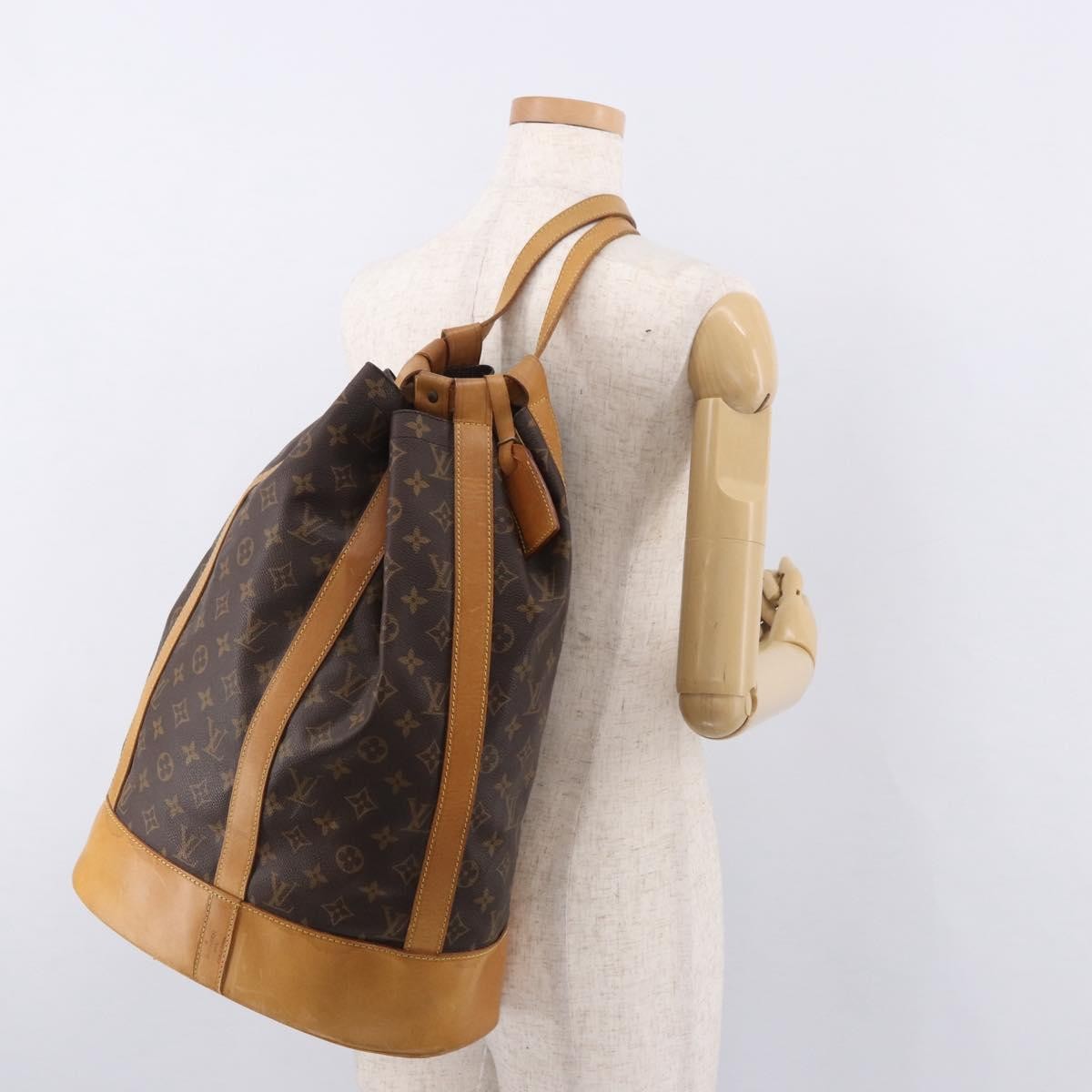 Louis Vuitton Randonnee Backpack Monogram Canvas, Brown, Canvas, Shoulder Bag