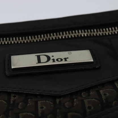 Christian Dior Vintage Trotter Shoulder Bag Canvas, BLACK, CANVAS, Shoulder bag