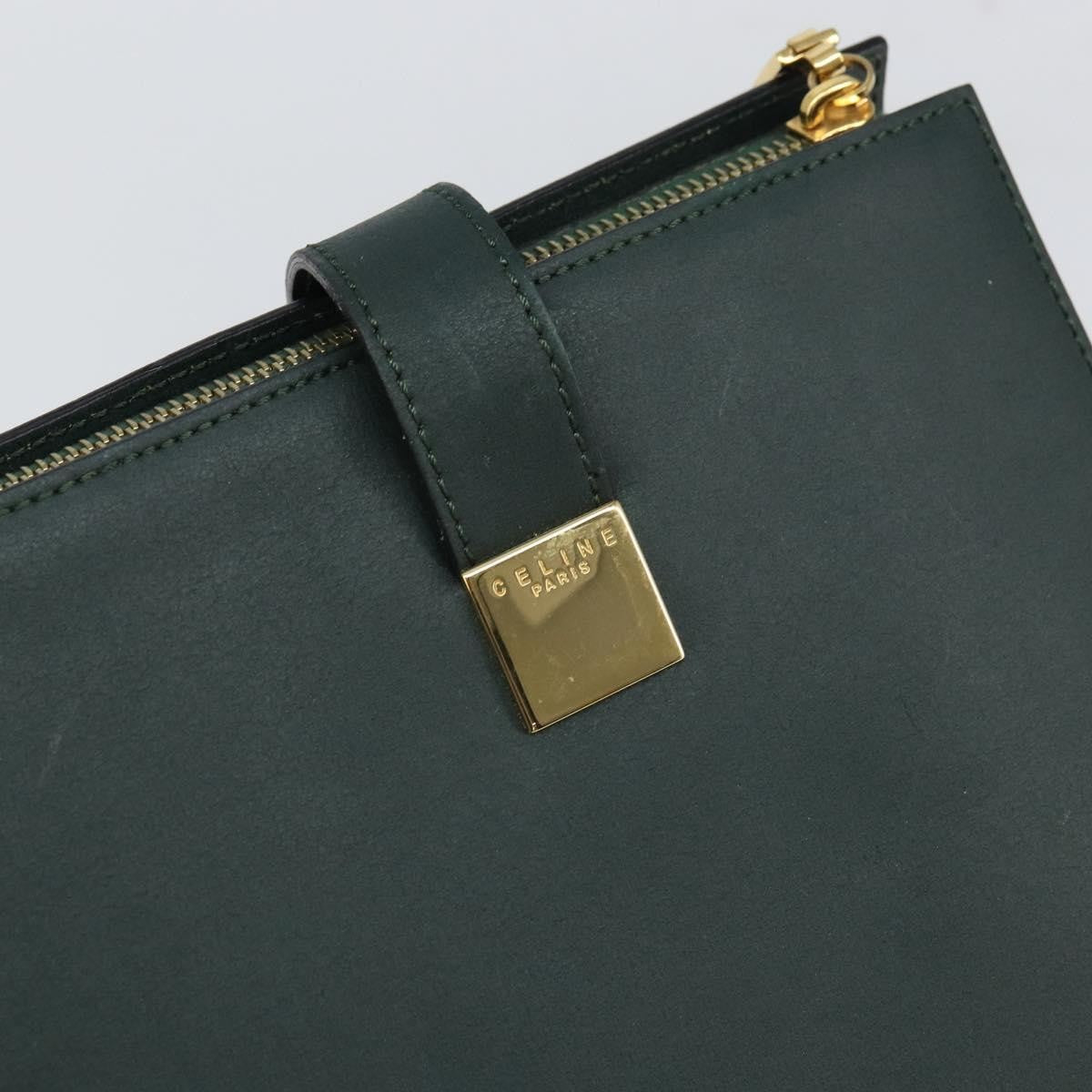 Celine Tote bag Leather, GREEN, LEATHER, Tote bag