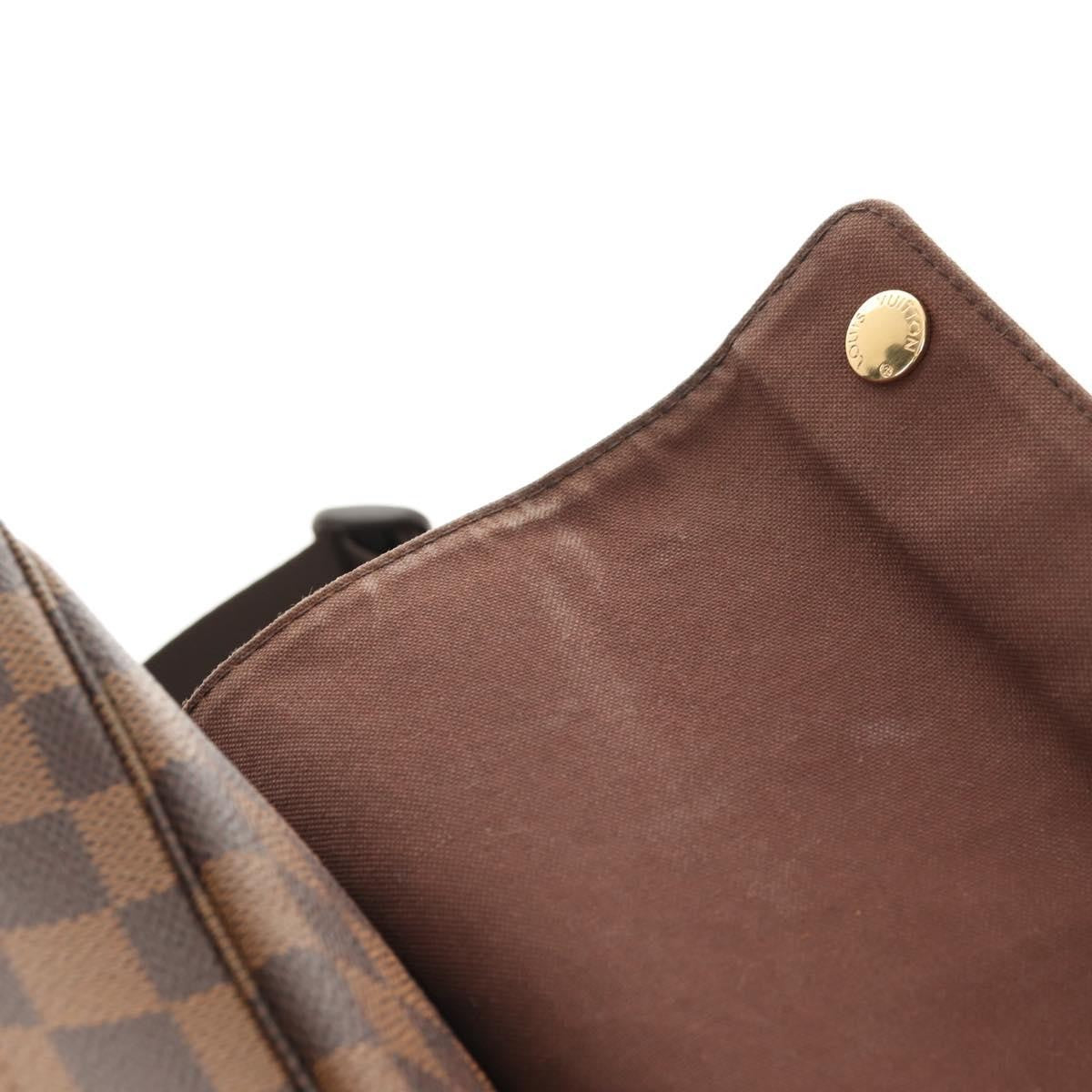 Louis Vuitton Naviglio Handbag Damier, BROWN, CANVAS, Shoulder bag