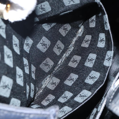 Saint Laurent Vintage Shoulder Bag Nylon, BLACK, NYLON, Shoulder bag