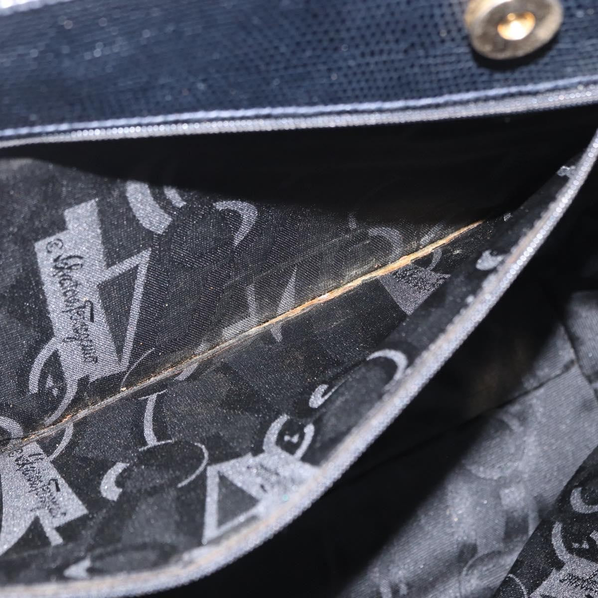 Salvatore Ferragamo Vala tote Leather, NAVY, LEATHER, Tote bag