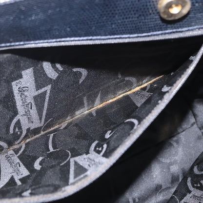 Salvatore Ferragamo Vala tote Leather, NAVY, LEATHER, Tote bag