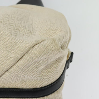 Bvlgari Chandra Hobo Canvas and Leather, BEIGE, CANVAS, Shoulder bag