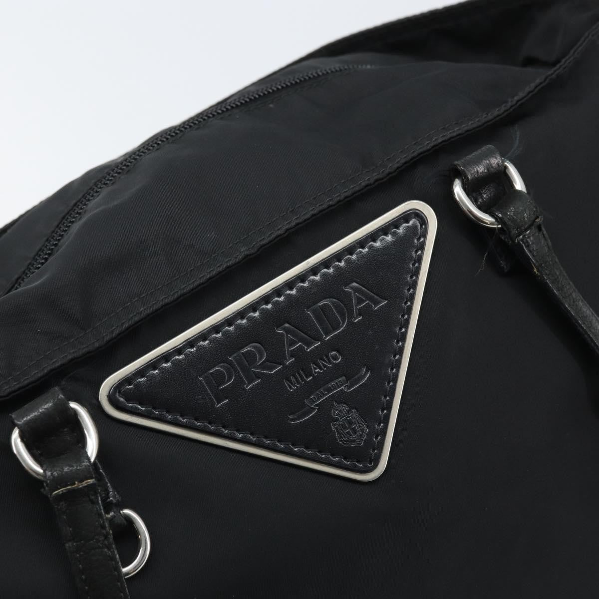Prada Vintage Zip Tote Tessuto, Black, Nylon, Tote Bag