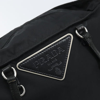Prada Vintage Zip Tote Tessuto, Black, Nylon, Tote Bag