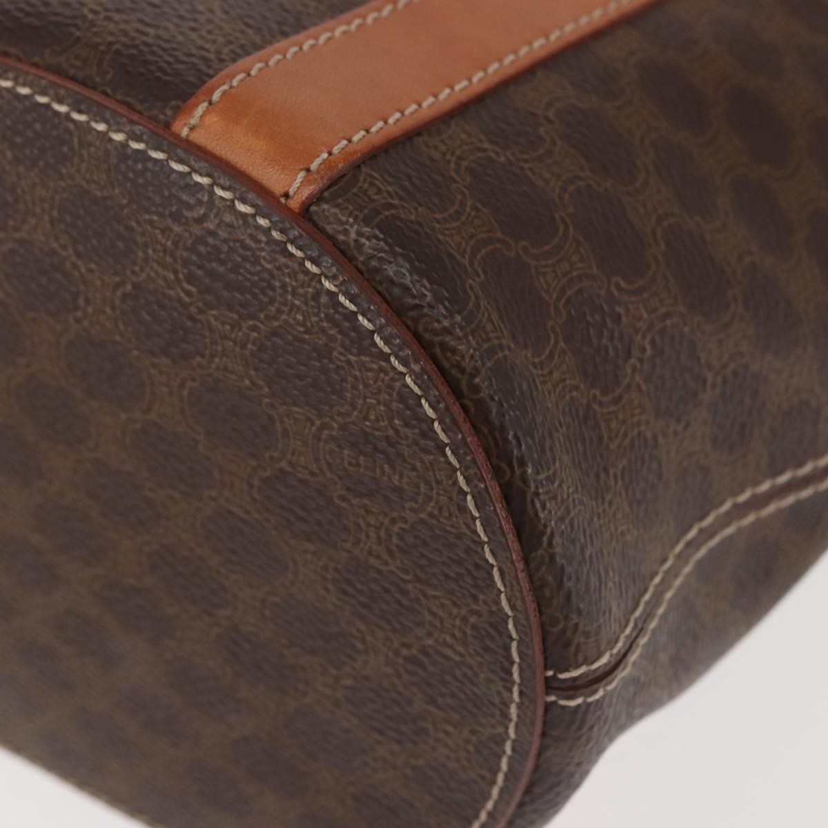 Celine Bucket Bag Triomphe Coated Canvas, BROWN, CANVAS, Tote bag