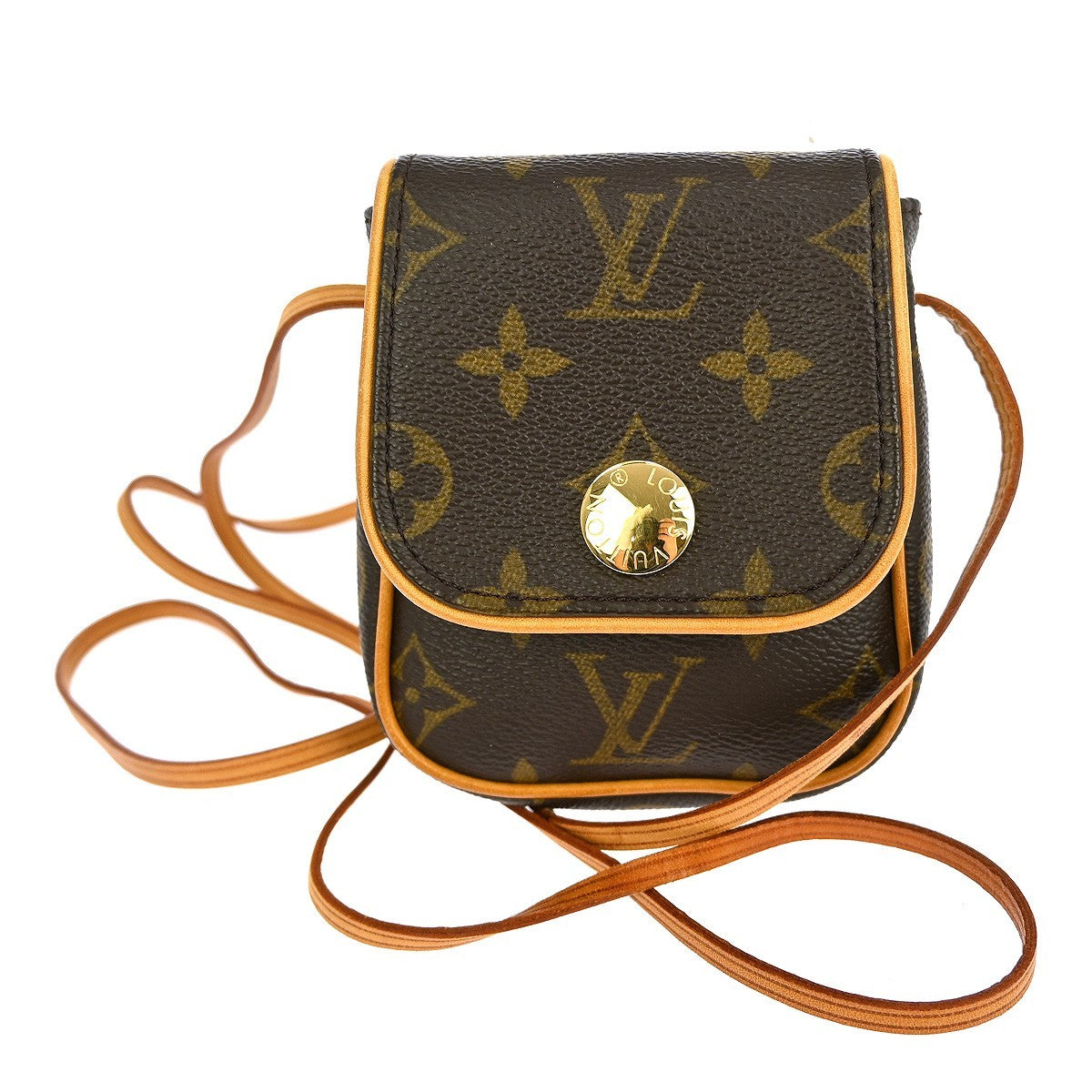 Louis Vuitton Cancun Pochette Monogram Canvas, BROWN, CANVAS, Clutche & pouche