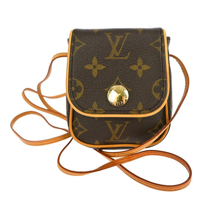 Louis Vuitton Cancun Pochette Monogram Canvas, BROWN, CANVAS, Clutche & pouche