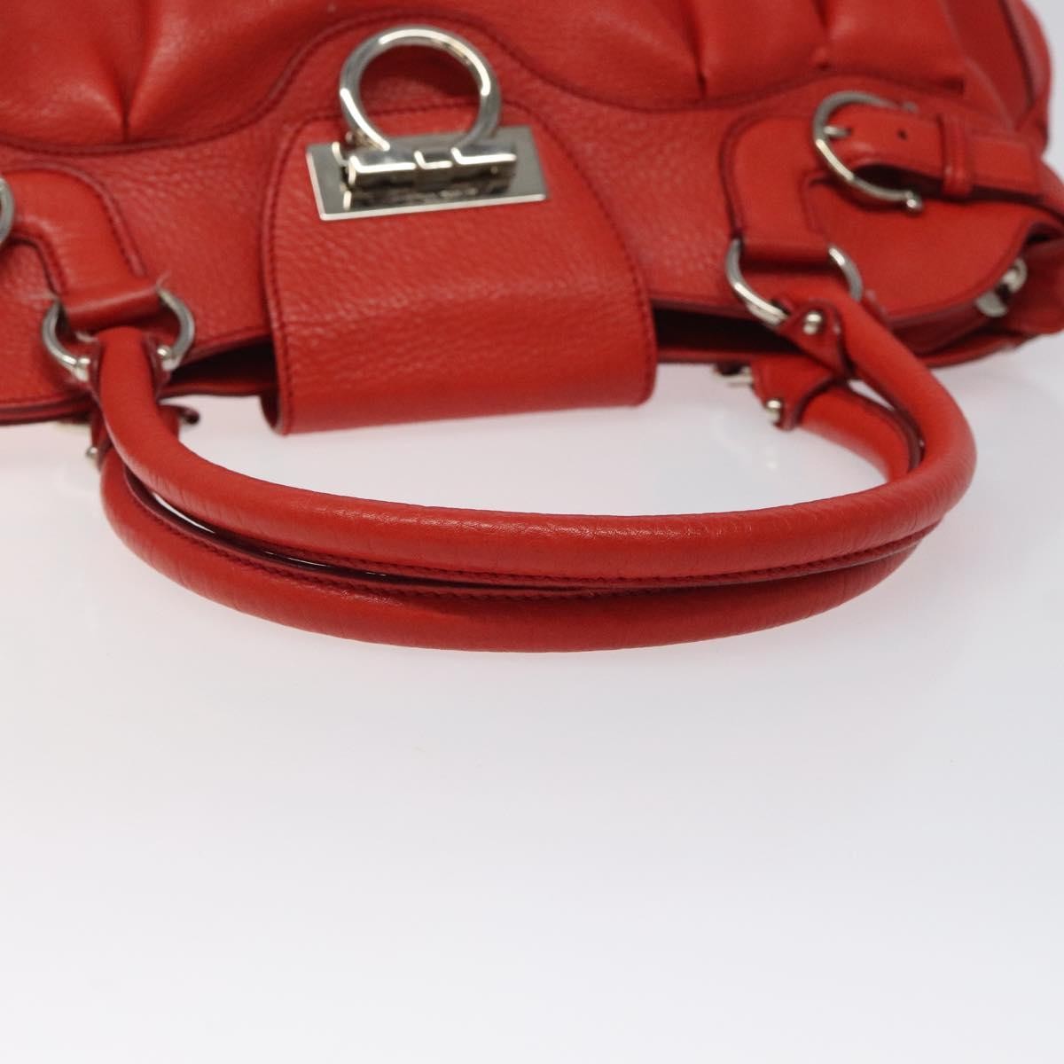 Salvatore Ferragamo Marisa Satchel Leather, RED, LEATHER, Shoulder bag