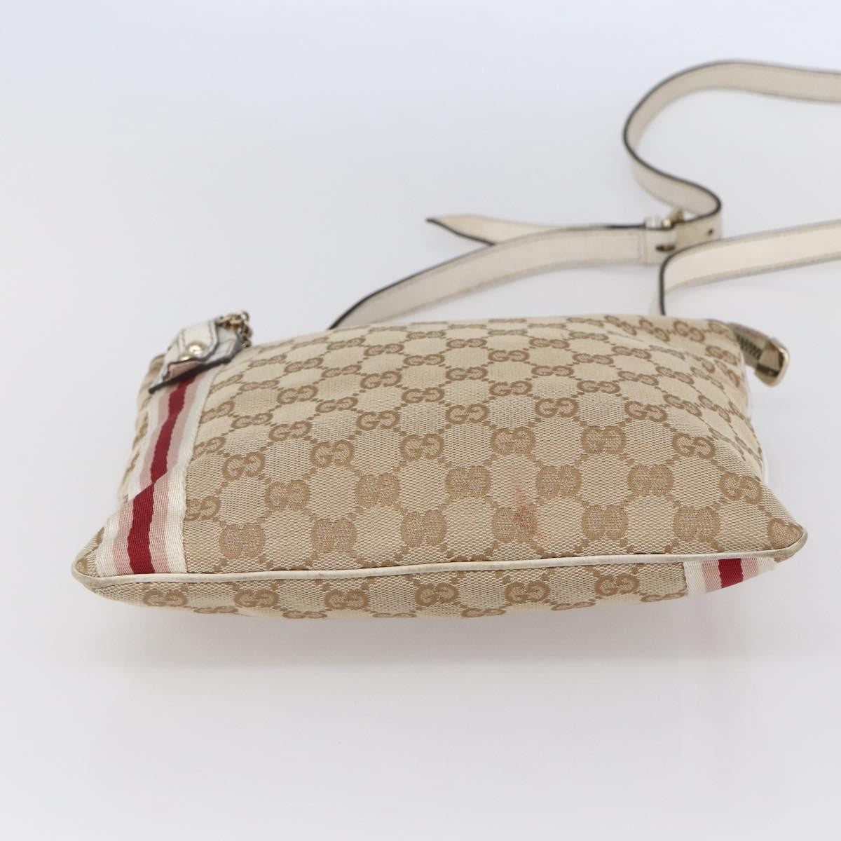 Gucci Jolicoeur Messenger Bag GG Canvas, BEIGE, CANVAS, Shoulder bag