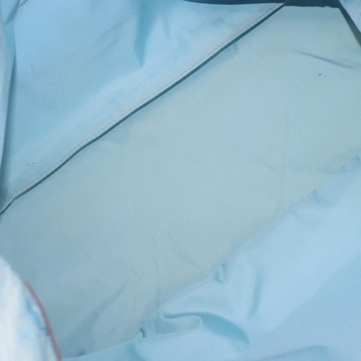 Chanel Front Zip Travel Line Tote Nylon, BLUE, NYLON, Tote bag