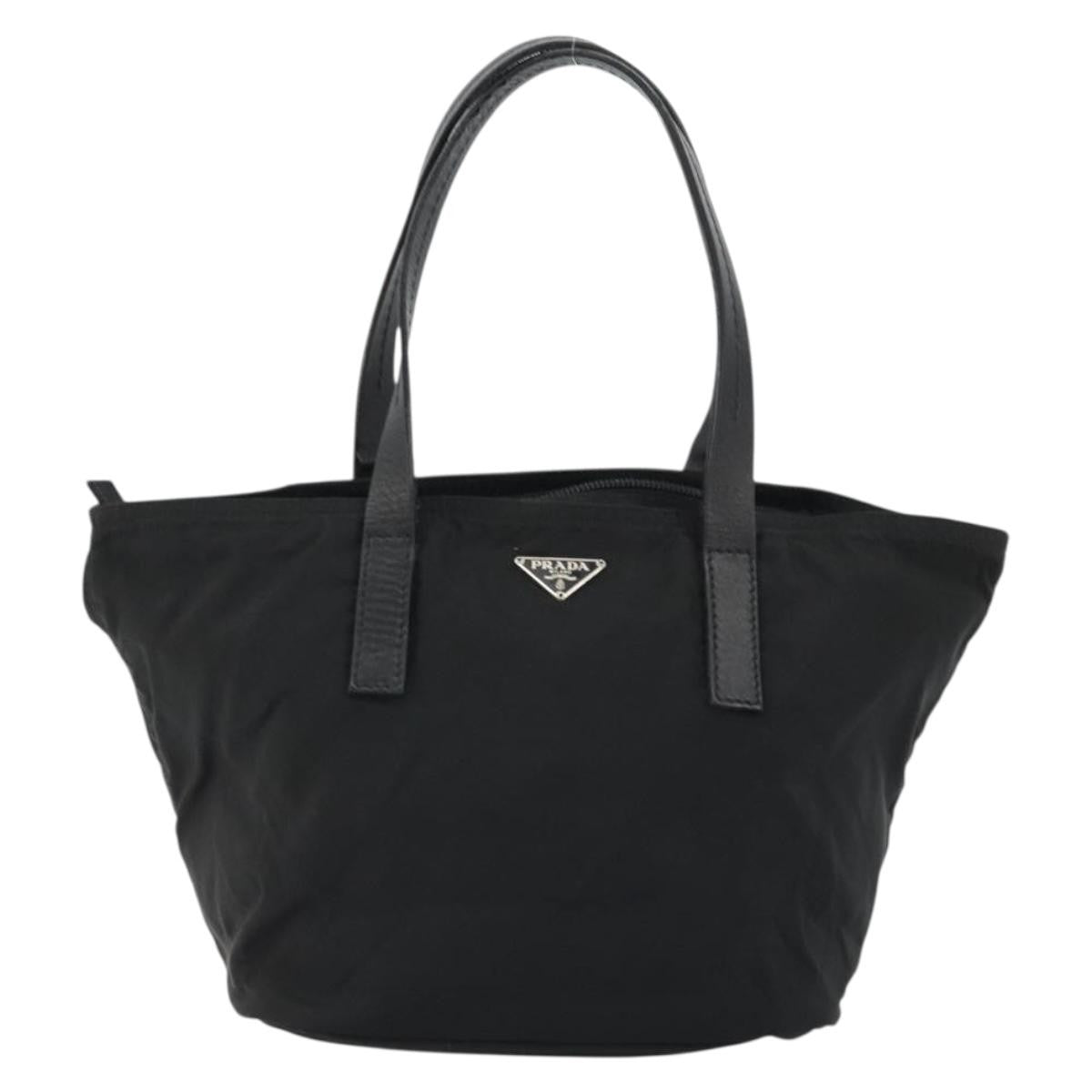Prada Vintage Handbag Tessuto, Black, Nylon, Handbag