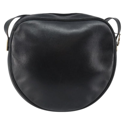 Christian Dior Vintage Shoulder Bag Leather, NAVY, LEATHER, Shoulder bag
