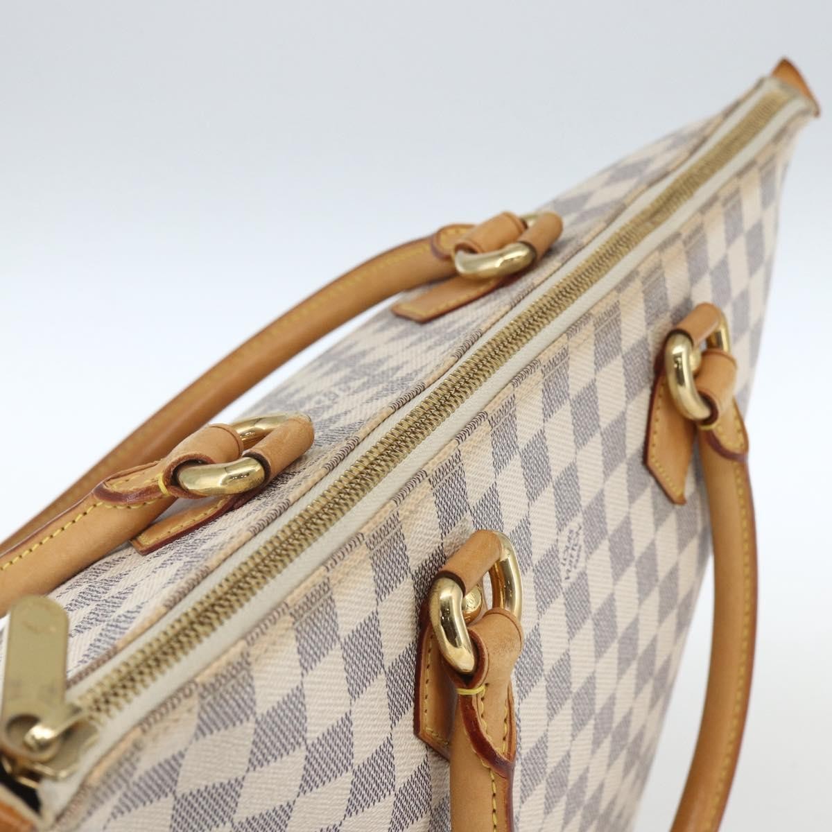 Louis Vuitton Saleya Handbag Damier, WHITE, CANVAS, Tote bag