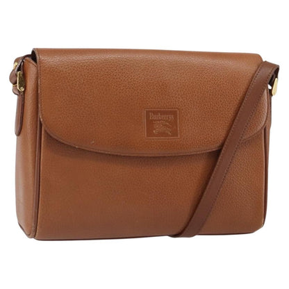 Burberry Vintage Shoulder Bag Leather, BROWN, LEATHER, Shoulder bag