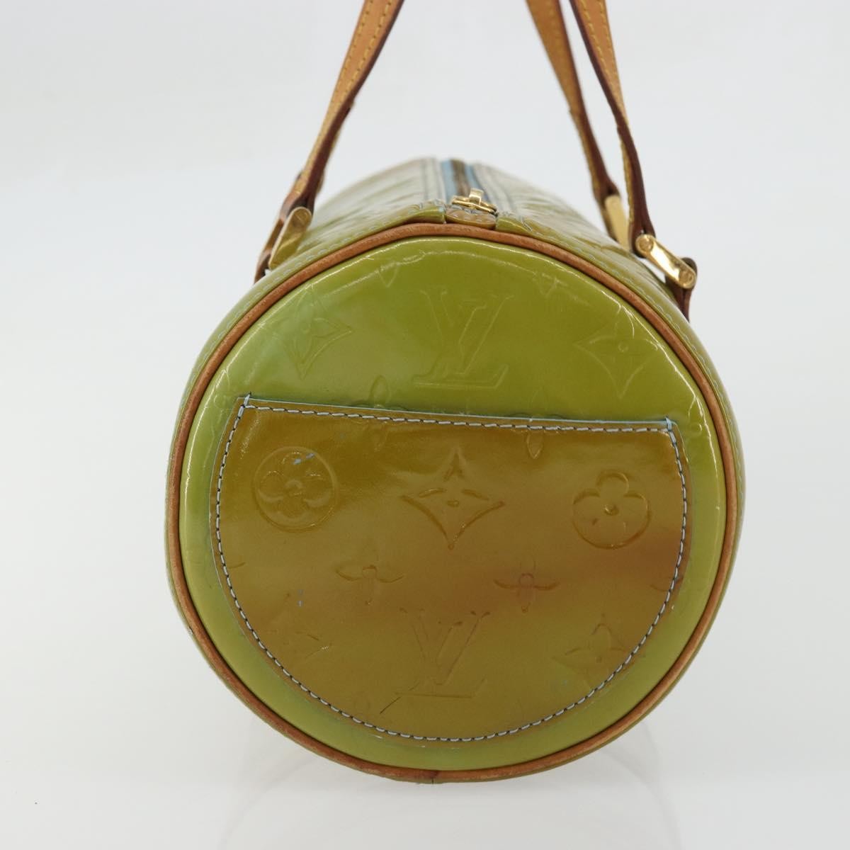 Louis Vuitton Bedford Handbag Monogram Vernis, Green, Patent Leather, Handbag