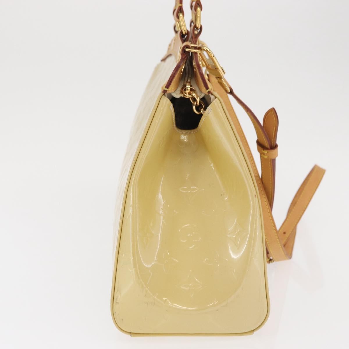 Louis Vuitton Brea Handbag Monogram Vernis, BEIGE, PATENT_LEATHER, Handbag