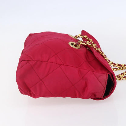 Prada Re-Edition 1995 Chain Tote Quilted Re-Nylon, Pink, Nylon, Shoulder Bag