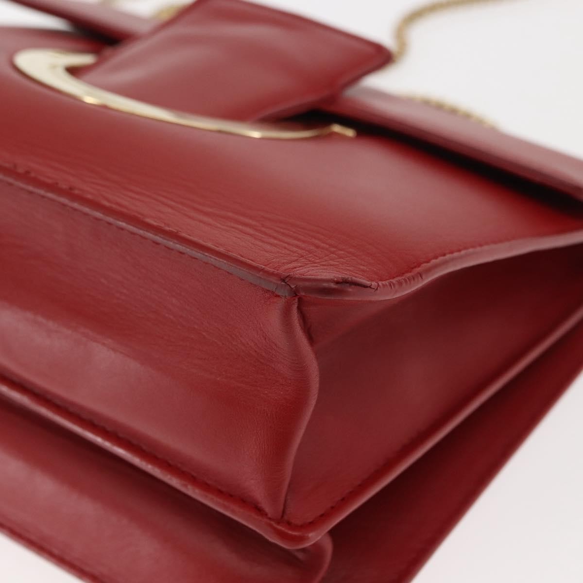 Salvatore Ferragamo Thalia Shoulder Bag Leather, RED, LEATHER, Shoulder bag