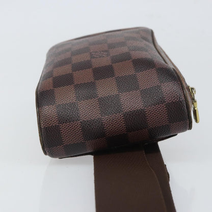 Louis Vuitton Geronimos Waist Bag Damier, BROWN, CANVAS, Clutche & pouche