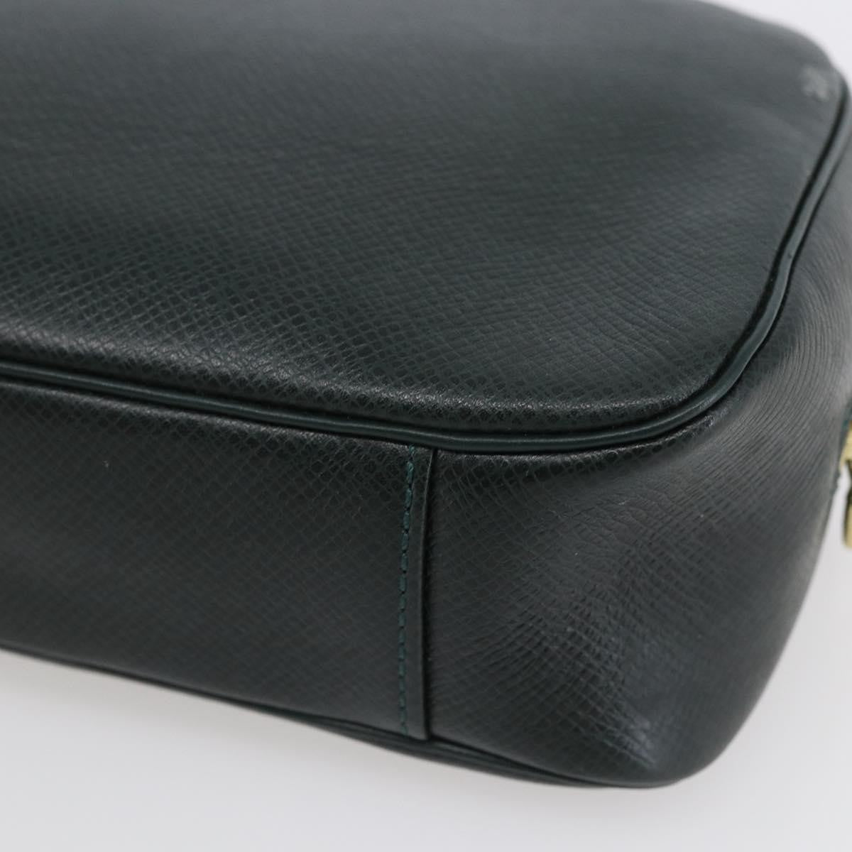 Louis Vuitton Toiletry Bag Leather, GREEN, LEATHER, Toiletry Case