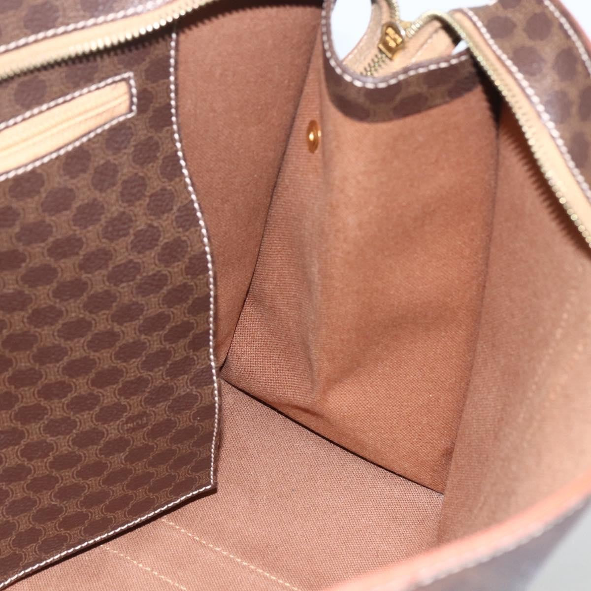 Celine Vintage Macadam Tote bag Canvas and Leather, BROWN, CANVAS, Tote bag