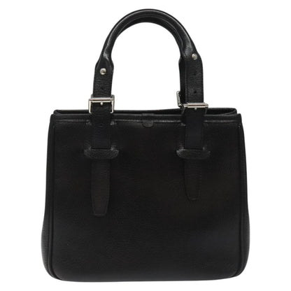 Burberry Vintage Handbag Leather, BLACK, LEATHER, Handbag