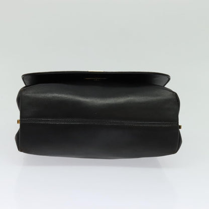 Salvatore Ferragamo Vintage Handbag Leather, BLACK, LEATHER, Handbag