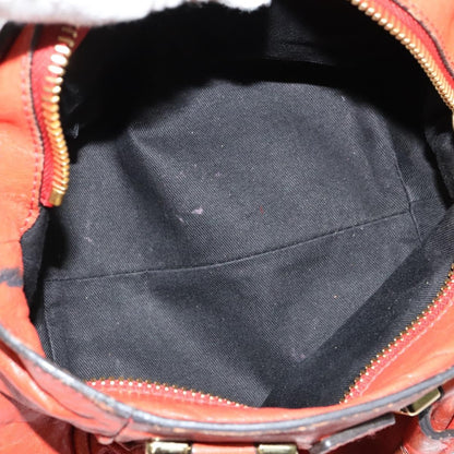 Chloe Ethel Handbag Leather, ORANGE, LEATHER, Handbag