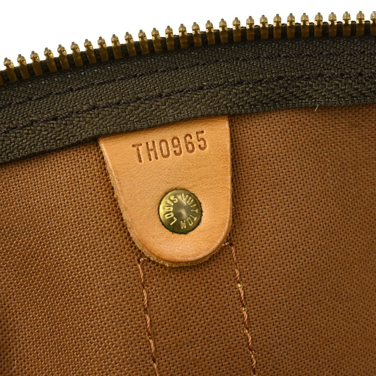Louis Vuitton Keepall Bandouliere Bag Monogram Canvas, BROWN, CANVAS, Travel bag
