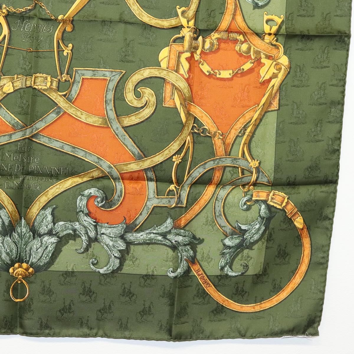 Hermes Carré 90 Silk multicolor, GREEN, SILK, Scarve & shawl