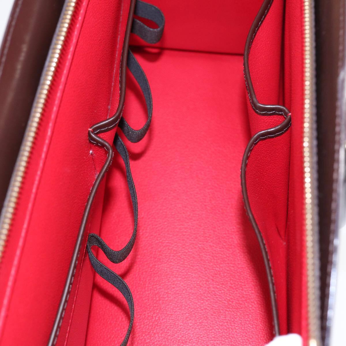 Louis Vuitton Riviera Handbag Damier, BROWN, CANVAS, Handbag