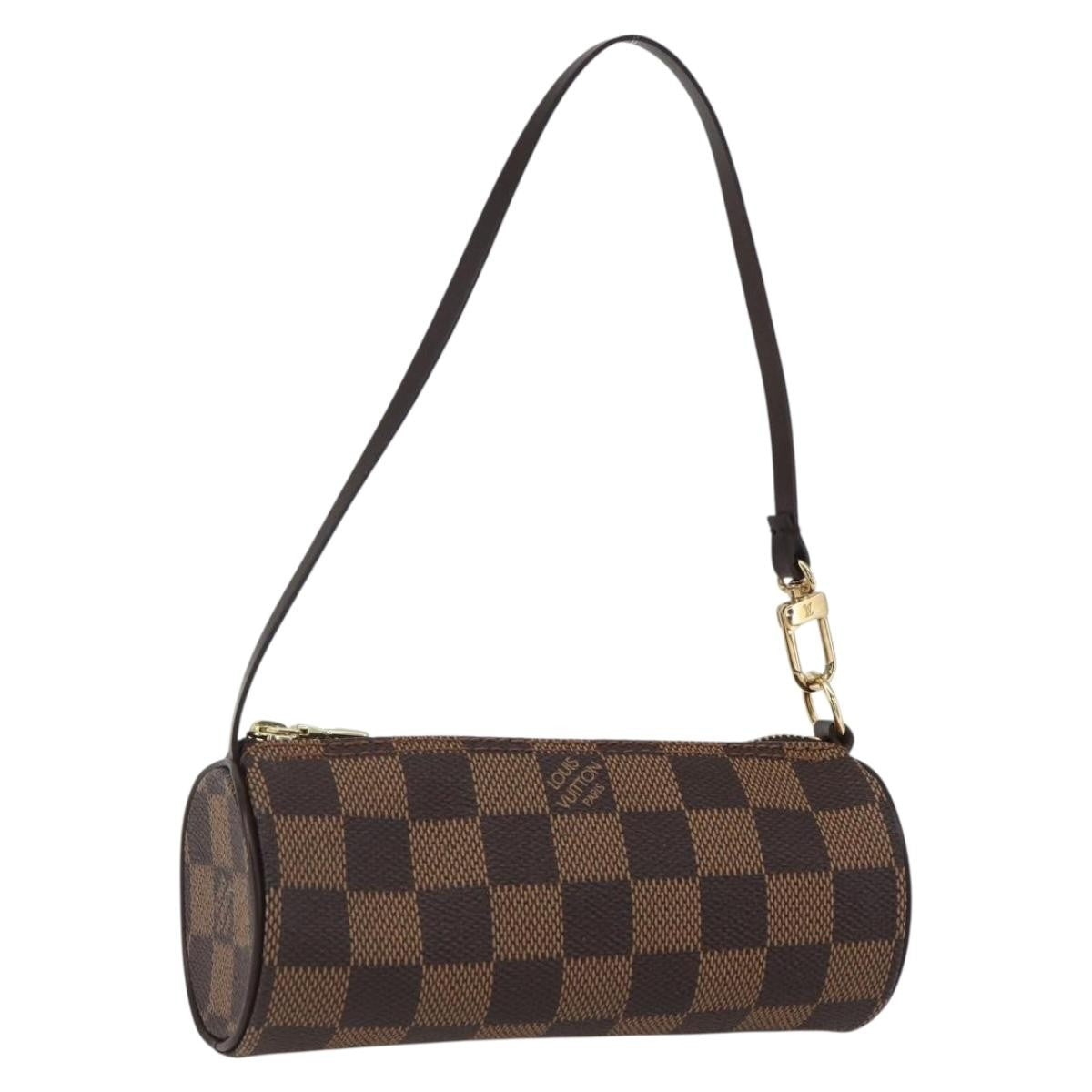 Louis Vuitton Papillon Pochette Damier, Brown, Canvas, Clutch